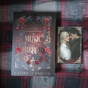 Celine Music and Mirrors Book with Red and Black Design